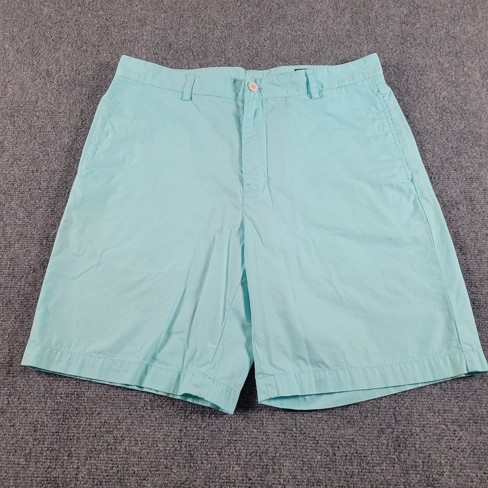 Vineyard Vines Club‎ Shorts Men's 35 Turquoise Green 100% Cotton 8.5"